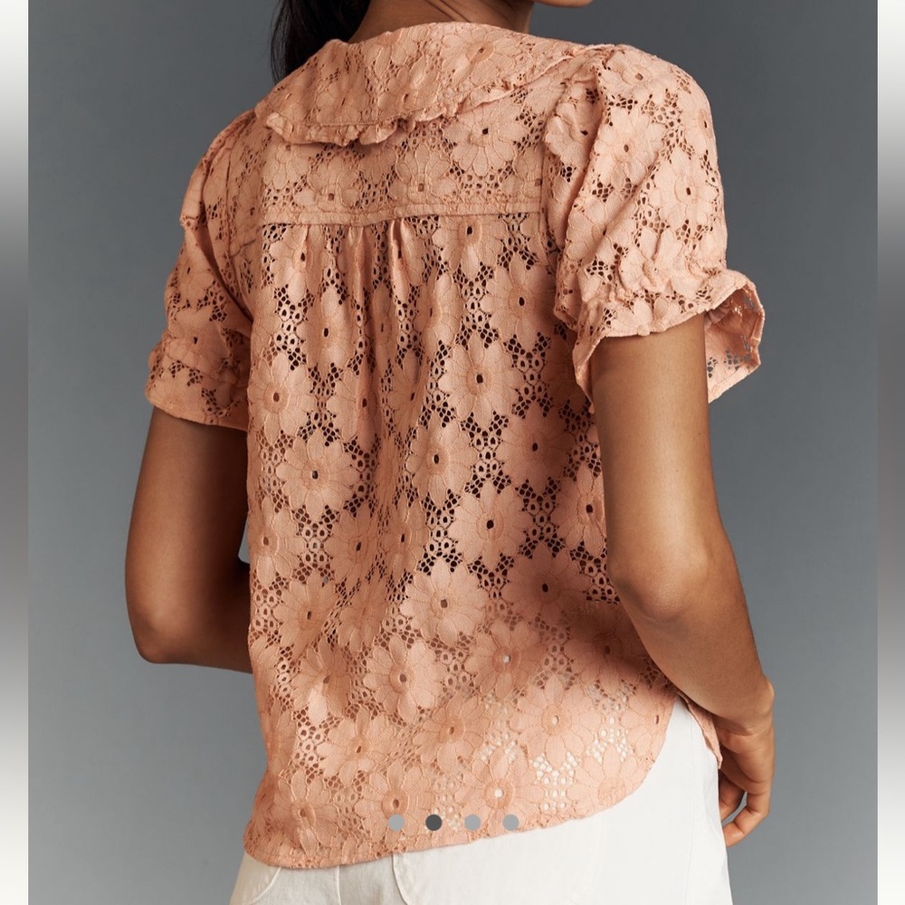 Anthropologie Pilcro Keira Lace Blouse - Picture 2 of 7